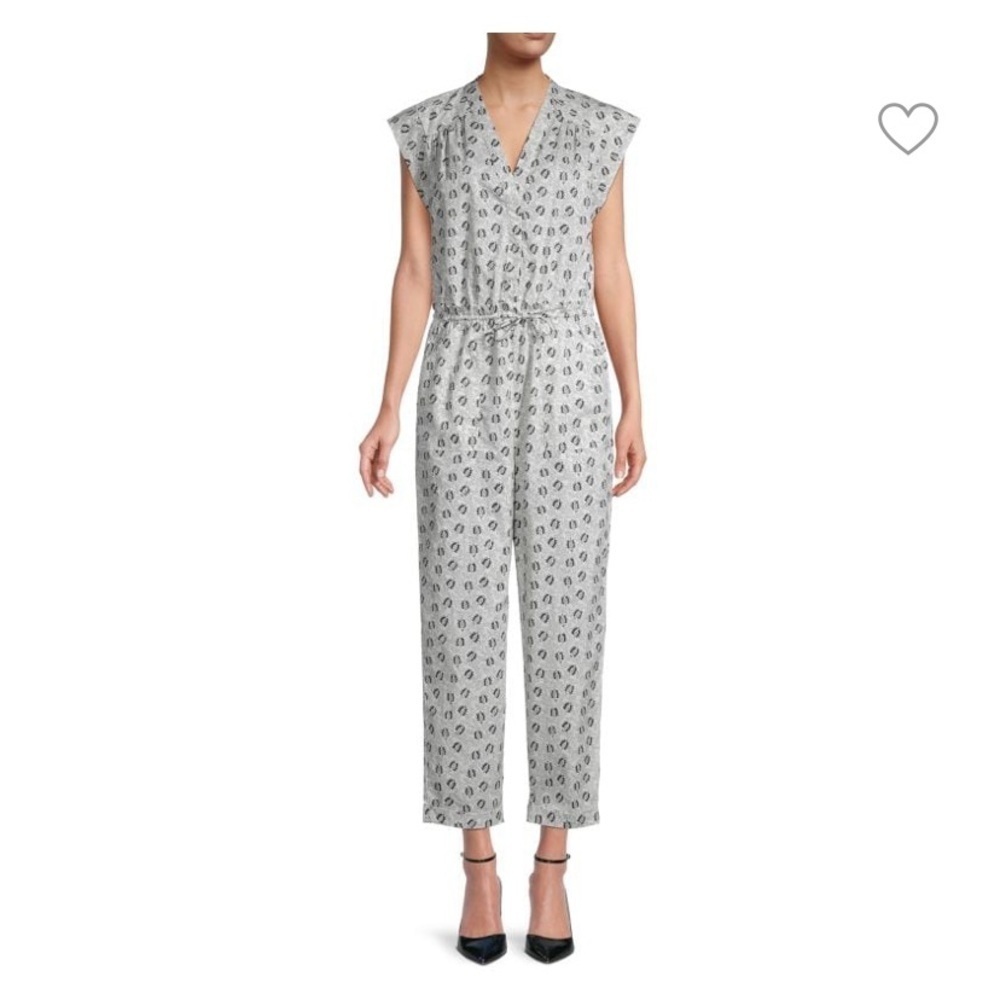 REBECCA MINKOFF Vera Print Drawstring Jumpsuit size S​